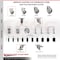 Service Caster 3 Inch 316SS Gray Polyurethane Swivel 10mm Threaded Stem Caster Set Brake SCC-SS316TS20S314-PPUB-TLB-M1015-4 - alternate 4